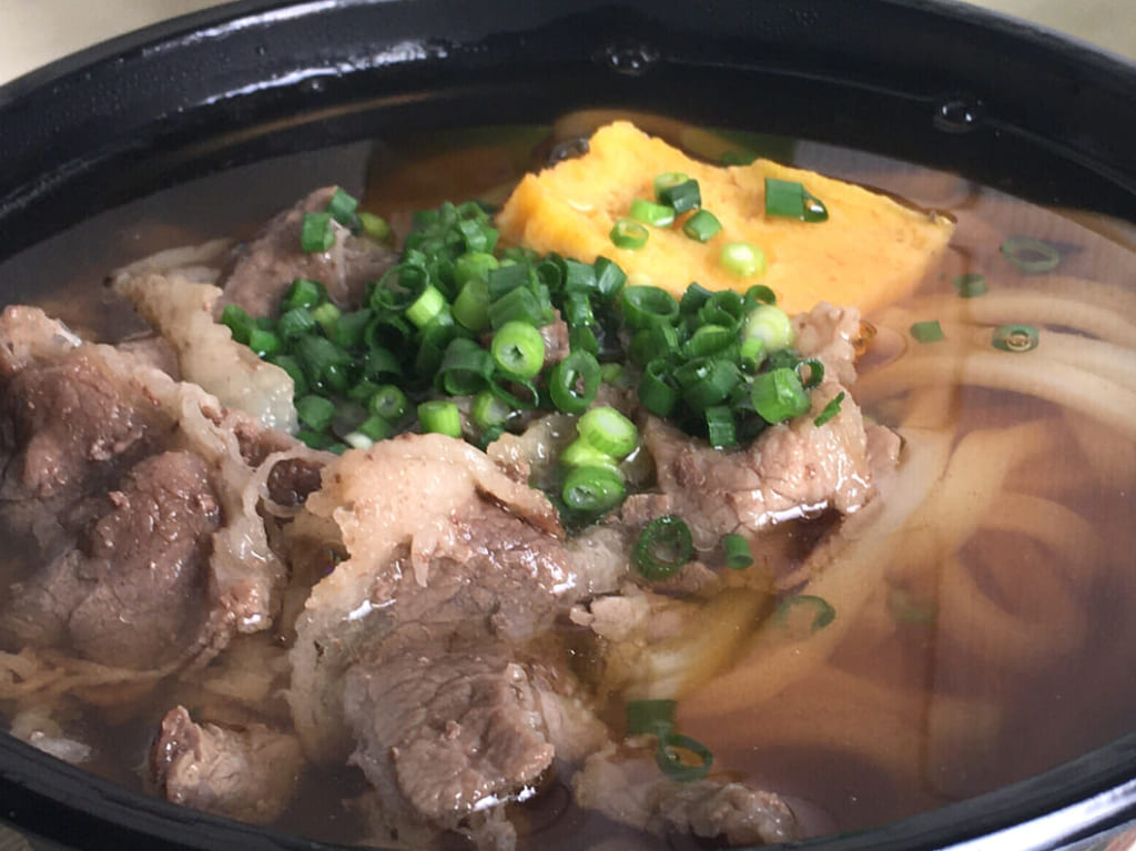 2021年1月18日札幌白石区デリバリー八福の肉うどん
