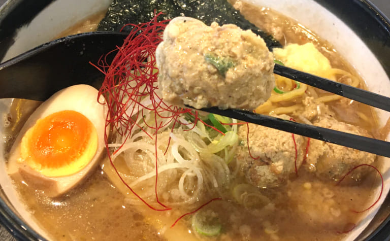 2021年2月23日札幌市白石区知床鶏麺チキンクレスト・味噌ラーメン・つくね