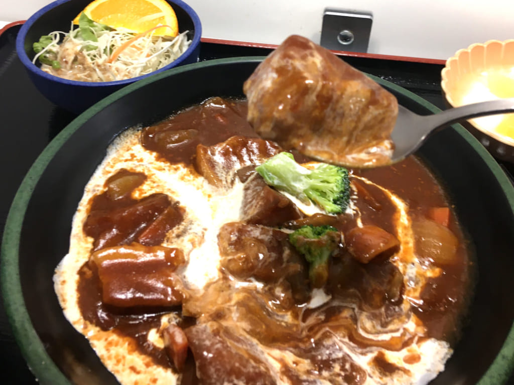 札幌白石区白石区役所食堂・ポークブラウンシチュー
